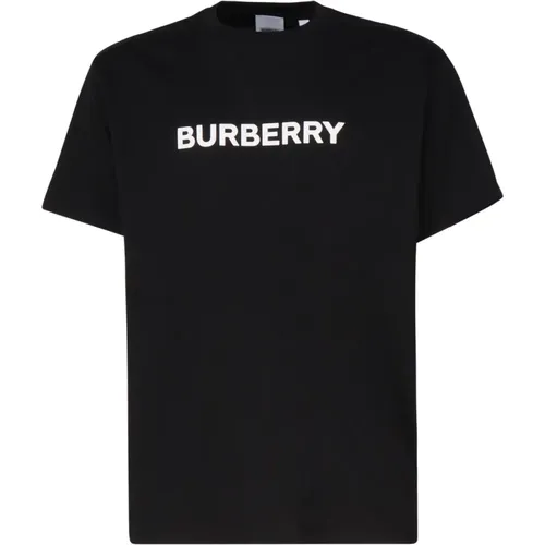 T-Shirts, male, , Size: L Logo Print Cotton Tee - Burberry - Modalova