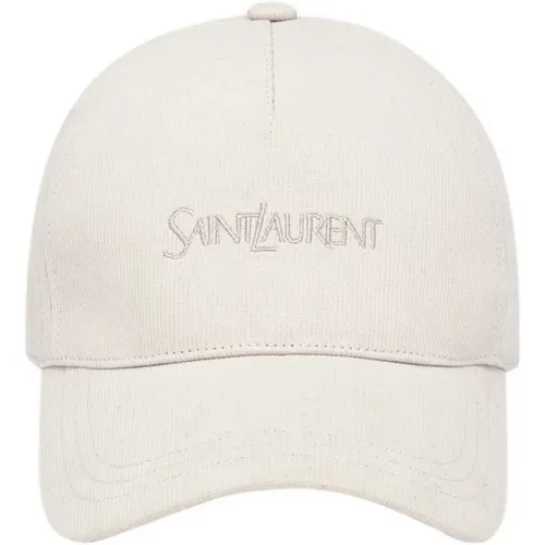 Caps, female, , Size: 59 CM Baseball Cap Embroidered Logo - Saint Laurent - Modalova