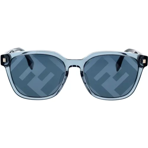 Square Sunglasses with Mirrored Lenses , unisex, Sizes: 55 MM - Fendi - Modalova