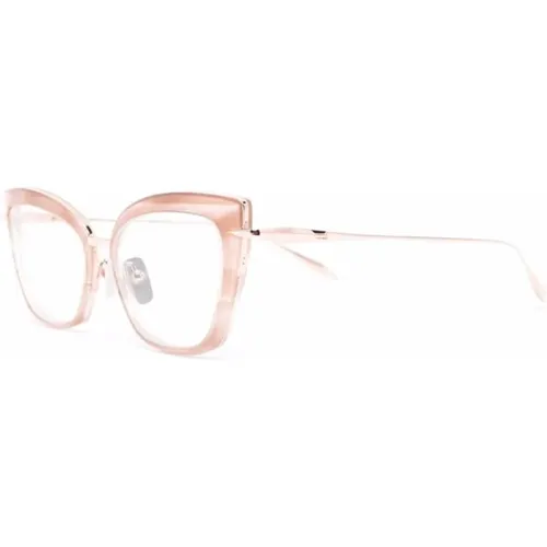 Rosa Optische Brille für den Alltag , Damen, Größe: 52 MM - Dita - Modalova