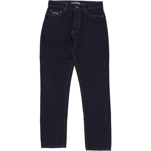 Reguläre Denim Rinse Jeans , Herren, Größe: W30 - IUTER - Modalova