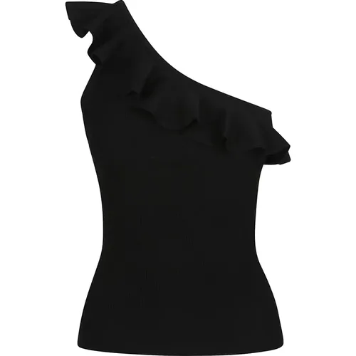 Sleeveless Tops, female, , Size: M Frill Asymmetric Tank Top - Zimmermann - Modalova