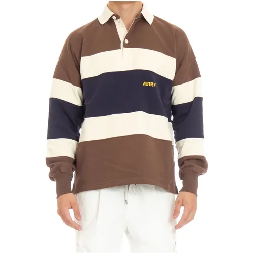 MultiColour Rugby Polo Pullover , Herren, Größe: L - Autry - Modalova