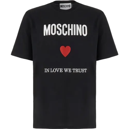 T-Shirts, male, , Size: M T-Shirts - Moschino - Modalova