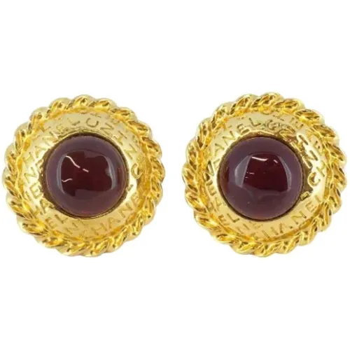 Pre-owned Metal earrings , female, Sizes: ONE SIZE - Chanel Vintage - Modalova