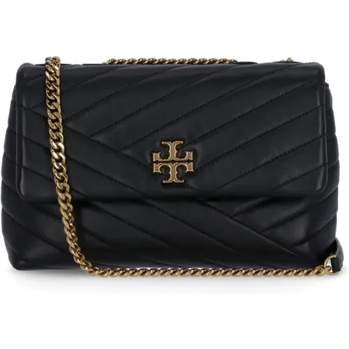 Gepolsterte Leder-Schultertasche - Schwarz - TORY BURCH - Modalova