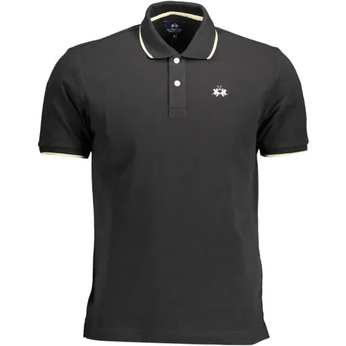 Elegant Cotton Polo with Contrasting Accents , male, Sizes: 2XL, L, XL, 3XL, M - LA MARTINA - Modalova