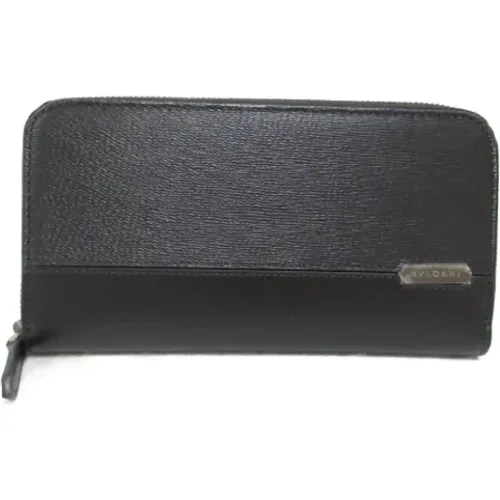 Pre-owned Wallets, female, , Size: ONE SIZE Pre-owned Leather wallets - Bvlgari Vintage - Modalova