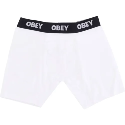 Classic Mens Boxers 2 Pack , male, Sizes: XL, M, L, S - Obey - Modalova