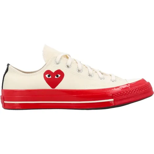 Sneakers, female, , Size: 8 US Red Heart Chuck 70 Low-top Sneakers - Comme des Garçons Play - Modalova