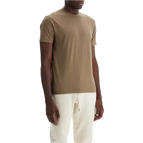 Weiches Baumwoll-Lyocell-T-Shirt , Herren, Größe: XL - Tom Ford - Modalova