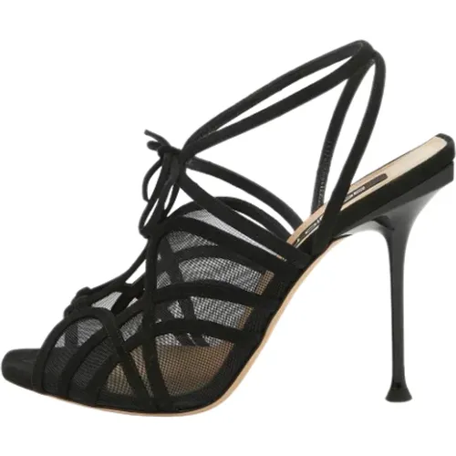 Pre-owned Gittergewebe sandals - Sergio Rossi Pre-owned - Modalova