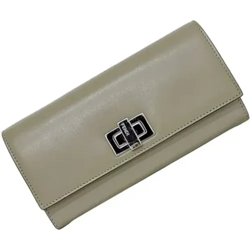 Pre-owned Wallets, female, , Size: ONE SIZE Pre-owned Leather wallets - Fendi Vintage - Modalova