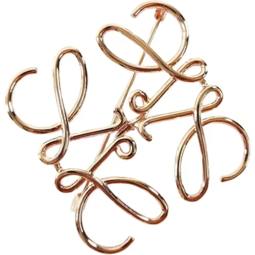 Pre-owned Rose Gold brooches , female, Sizes: ONE SIZE - Loewe Pre-owned - Modalova