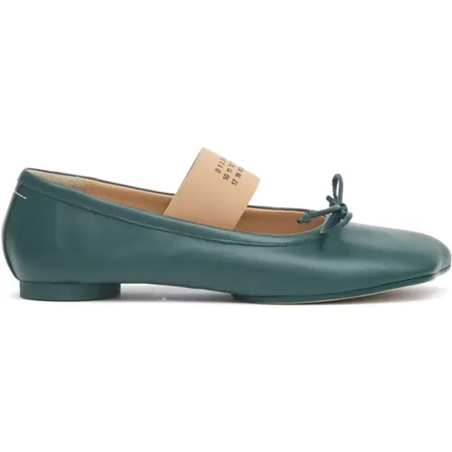 Flat Shoes for Women , female, Sizes: 6 1/2 UK, 5 UK, 7 UK, 4 1/2 UK, 4 UK, 3 1/2 UK - MM6 Maison Margiela - Modalova