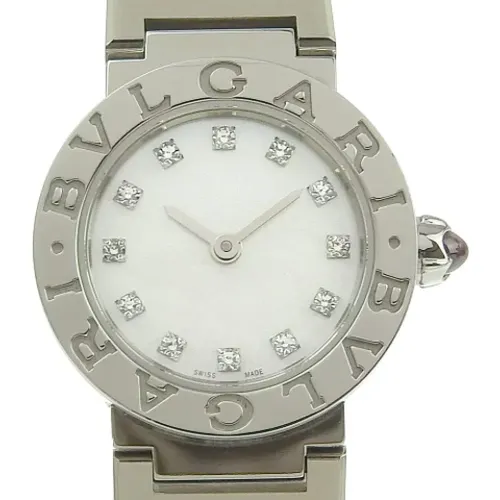 Pre-owned Stainless Steel watches , female, Sizes: ONE SIZE - Bvlgari Vintage - Modalova