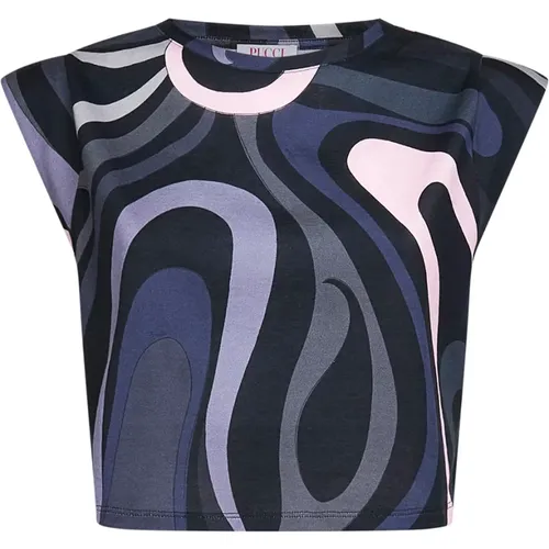 Sleeveless Tops, female, , Size: XS Cropped Top - Pucci - Modalova