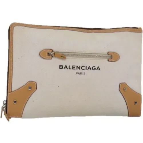 Pre-owned Clutches, female, , Size: ONE SIZE Pre-owned Canvas clutches - Balenciaga Vintage - Modalova