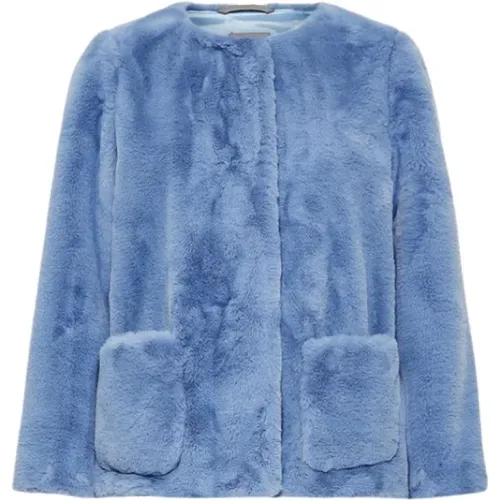Fur-effect Jacket , female, Sizes: XS, M - Marella - Modalova