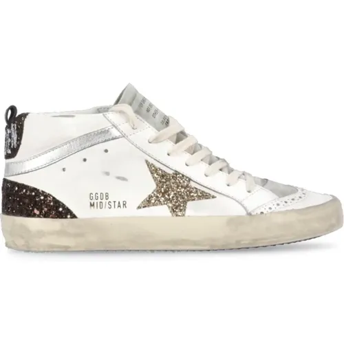 Sneakers, female, , Size: 7 US High Top Glitter Star Sneakers - Golden Goose - Modalova