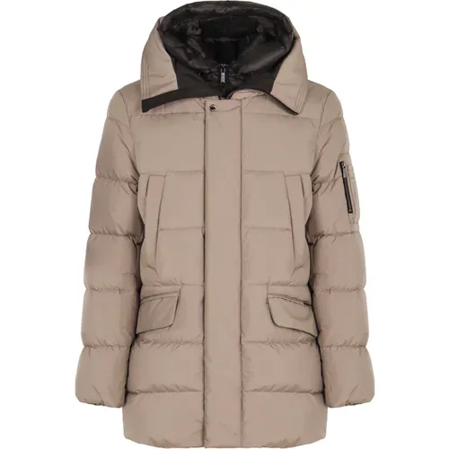 Down Coats, male, , Size: XL Technical Fabric Parka with Goose Down - Moorer - Modalova