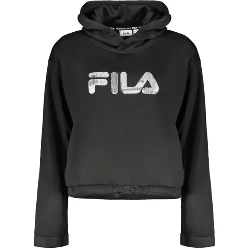 Kapuzenpullover mit Druck und Taschen , Damen, Größe: S - Fila - Modalova