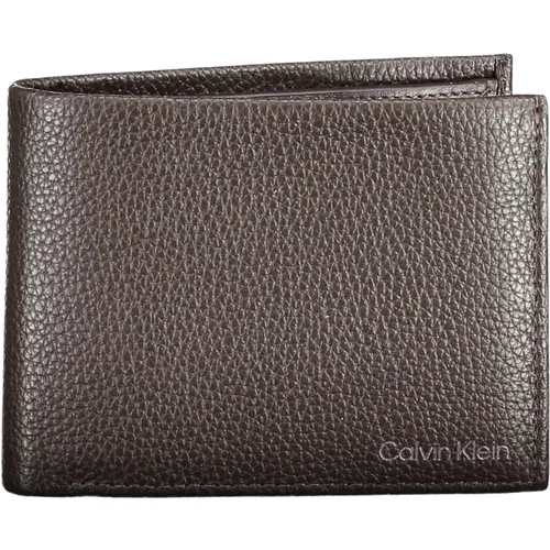 Wallets & Cardholders, male, , Size: ONE SIZE Leather Wallet - Calvin Klein - Modalova