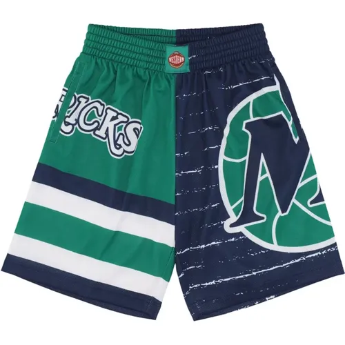 Dallas Mavericks Basketball Shorts , male, Sizes: S, XL, L - Mitchell & Ness - Modalova