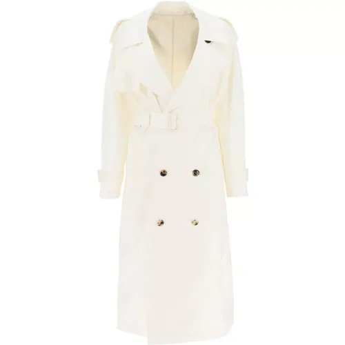 Silk Trench Coat , female, Sizes: 2XS, 3XS - Burberry - Modalova