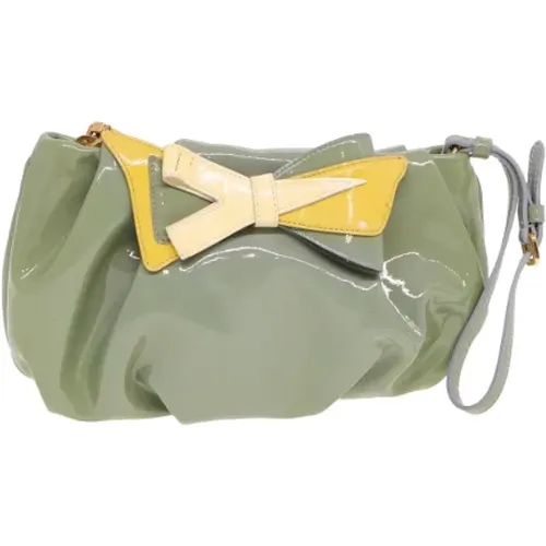 Pre-owned Clutches, female, , Size: ONE SIZE Pre-owned Canvas pouches - Prada Vintage - Modalova