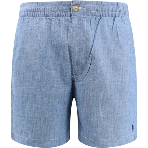Shorts with Zip and Logo , male, Sizes: 2XL, L, M, S, XL - Ralph Lauren - Modalova