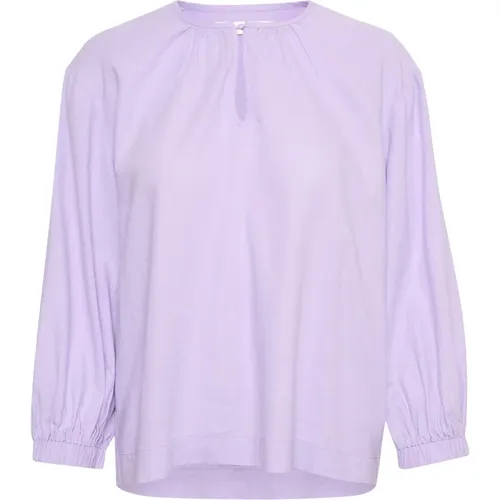 Lavendel 3/4 Arm Bluse , Damen, Größe: XL - InWear - Modalova