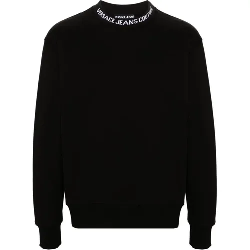 Schwarzer Sweatshirt Aw24 Herrenmode , Herren, Größe: M - Versace Jeans Couture - Modalova