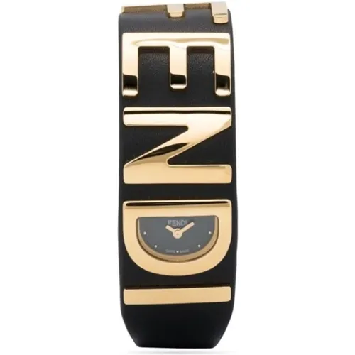 Luxury Leather Bracelet Watch , female, Sizes: ONE SIZE - Fendi - Modalova