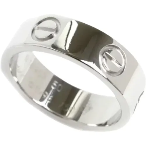 Pre-owned White Gold rings , female, Sizes: ONE SIZE - Cartier Vintage - Modalova