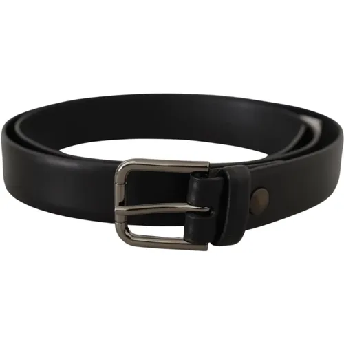 Belts, male, , Size: 80 CM Classic Logo Leather Belt - Dolce & Gabbana - Modalova