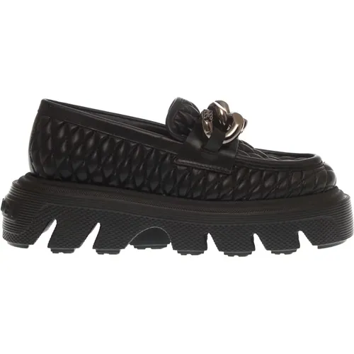 Loafers, female, , Size: 6 US Nero Moccasins for Women - Casadei - Modalova