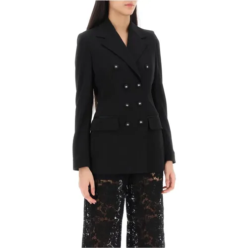 Turlington Milano-Stitch Jacke mit Grosgrain-Knöpfen - Dolce & Gabbana - Modalova