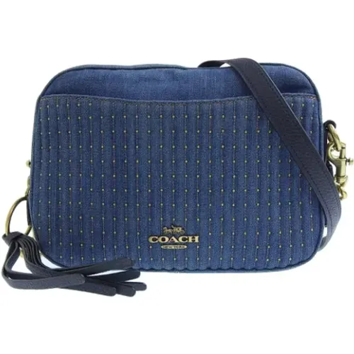 Pre-owned Cross Body Bags, female, , Size: ONE SIZE Pre-owned Denim shoulder-bags - Coach Pre-owned - Modalova