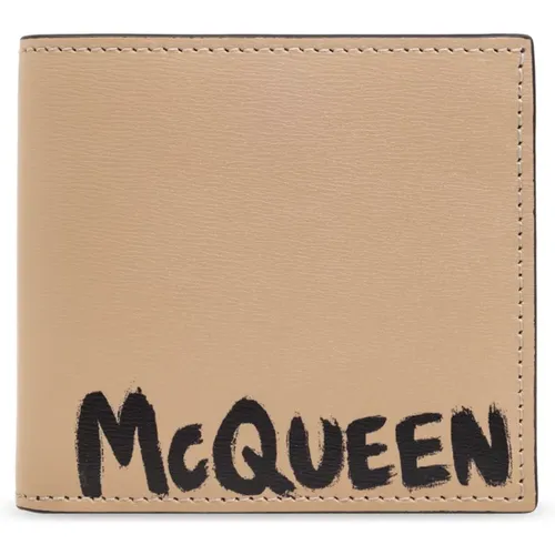 Wallets & Cardholders, male, , Size: ONE SIZE Wallet with logo - alexander mcqueen - Modalova