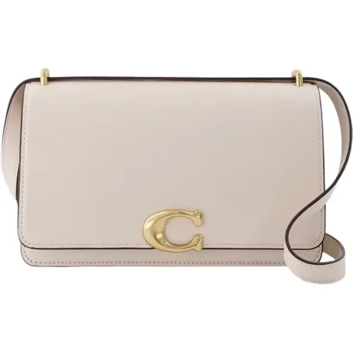 Timeless Ivory Leather Shoulder Bag , female, Sizes: ONE SIZE - Coach - Modalova