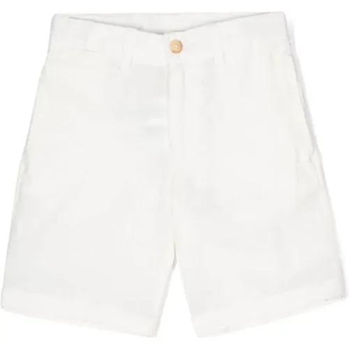Weiße Leinen-Baumwoll Shorts - Polo Ralph Lauren - Modalova