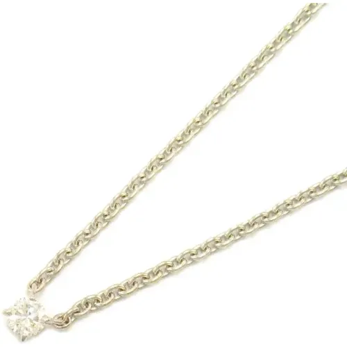 Pre-owned White Gold necklaces , female, Sizes: ONE SIZE - Cartier Vintage - Modalova