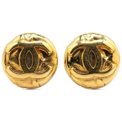 Pre-owned Jewellery, female, , Size: ONE SIZE Pre-owned Metal earrings - Chanel Vintage - Modalova