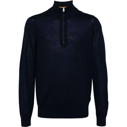 Turtlenecks, male, , Size: M Merino Wool High Neck Sweater - Paul Smith - Modalova