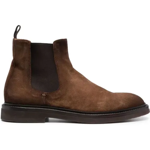 Suede Chelsea Boots, Made in Italy , male, Sizes: 8 UK - Officine Creative - Modalova