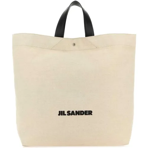 Canvas Shopping Bag , female, Sizes: ONE SIZE - Jil Sander - Modalova