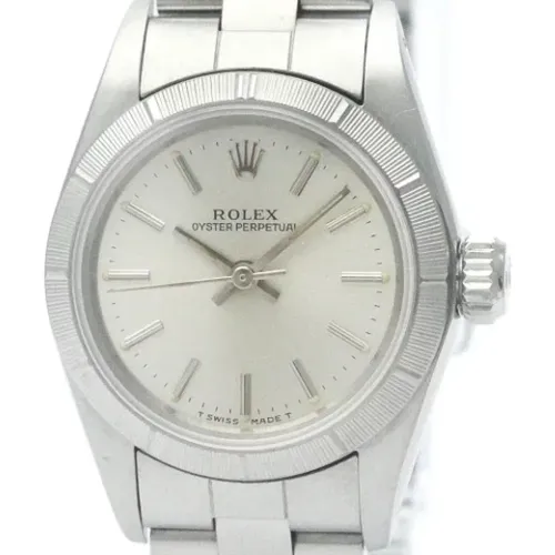 Pre-owned Stainless Steel watches , female, Sizes: ONE SIZE - Rolex Vintage - Modalova