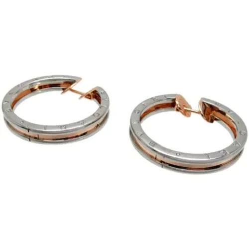 Pre-owned Jewellery, female, , Size: ONE SIZE Pre-owned Rose Gold earrings - Bvlgari Vintage - Modalova