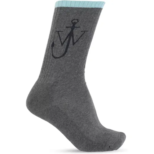 Socks, male, , Size: S/M Socks with logo - JW Anderson - Modalova